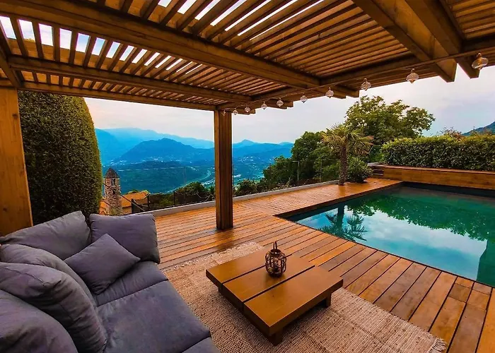 Family With Garden And Amaizing View To Oda ve Kahvaltı Lugano