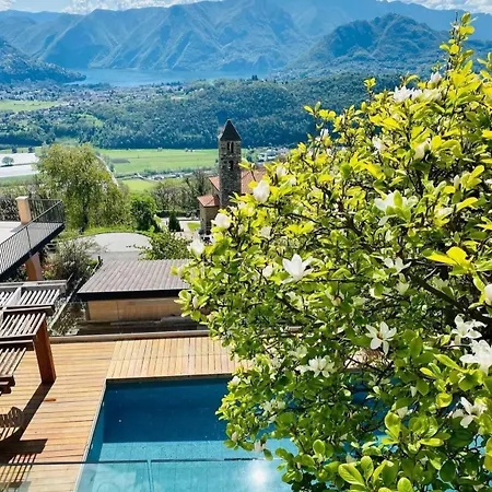 فندق مبيت وإفطار Family With Garden And Amaizing View To لوغانو